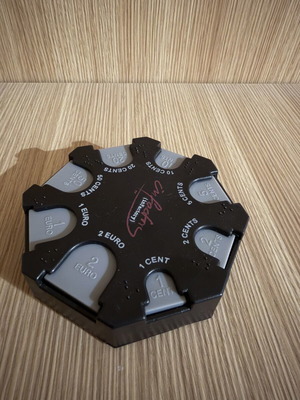 Black Coin Case like new for Euro Coins