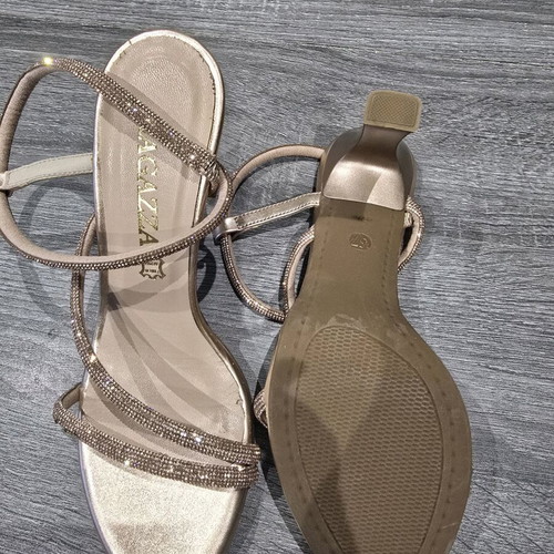 Evening bridal sandals new, size 37, Italian made