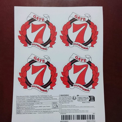 Football team stickers new