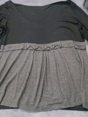 Plus size blouse used, scoop neckline, décolleté, size XXL