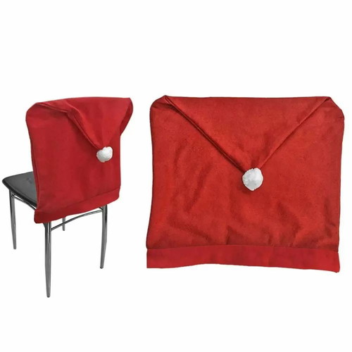 Chair back cover Santa hat new