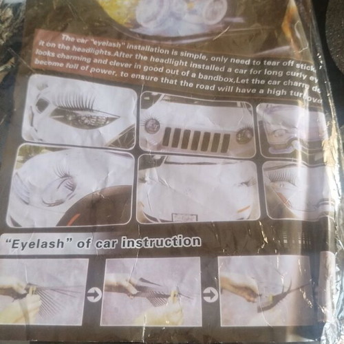 Car eyelashes new for headlights