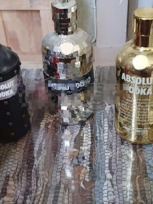 Absolut Vodka collectible bottles 2005-2009 with sealed vodka