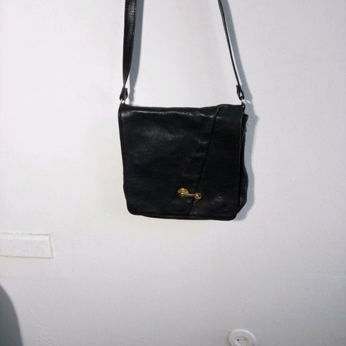 Nikolas vintage leather men's bag like new, black