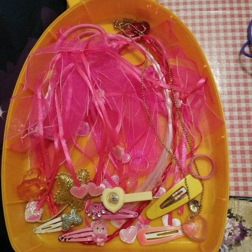 Disney Belle suitcase used with gift accessories