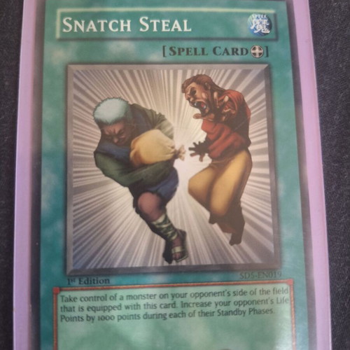 Snatch Steal SD5-EN019 Yu-Gi-Oh! card like new, vintage