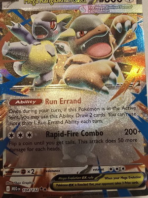 Mega Kangaskhan EX Pokemon card like new