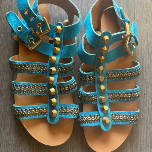 Dsquared2 suede sandals like new, blue