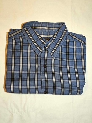 Guess men's plaid shirt, size M, cotton