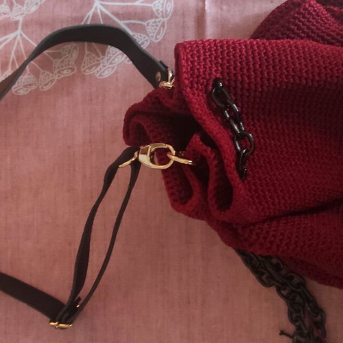 Shoulder pouch bag like new, red