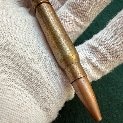 Bullet Pen used, brass military style
