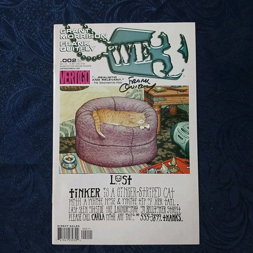 WE3 limited series 3 issues like new signed by Frank Quitely