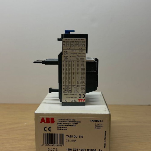 ABB TA25DU 3.1M and 5.0M new thermal overload relays, set of 2