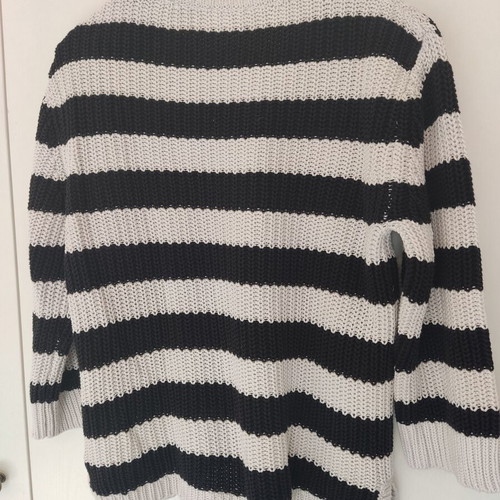 Levi's striped knit sweater 3/4 sleeves used, size M