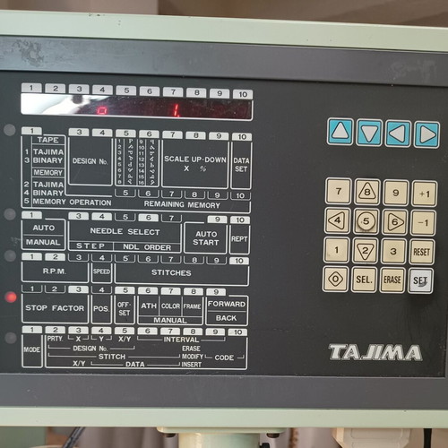 Tajima 12-head embroidery machine used model TMEF-H612