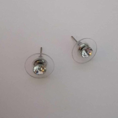 Earrings with strass 0.5cm new
