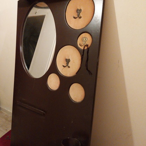 Vintage love hallstand used with hat rack, hooks, umbrella holder