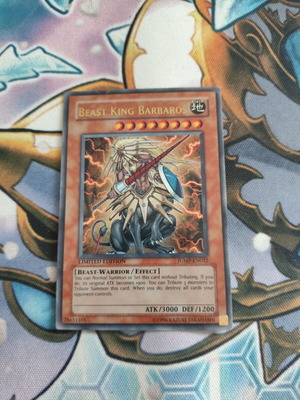 Yu-Gi-Oh Beast King Barbaros card used, damaged, Ultra Rare, JUMP edition