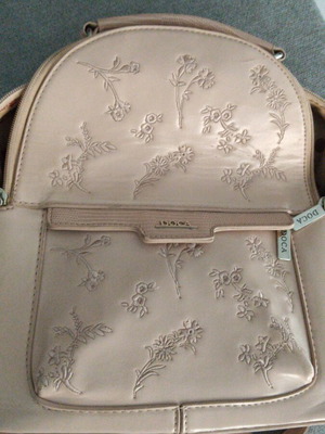Doca backpack used, beige, with minor wear