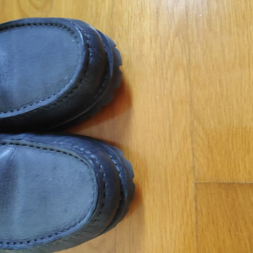 Canguro Original men's leather shoes used, black