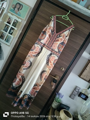 Summer jumpsuit like new, XL size, back zipper design