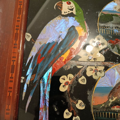 Serving tray souvenir from Rio de Janeiro with iridescent decoration