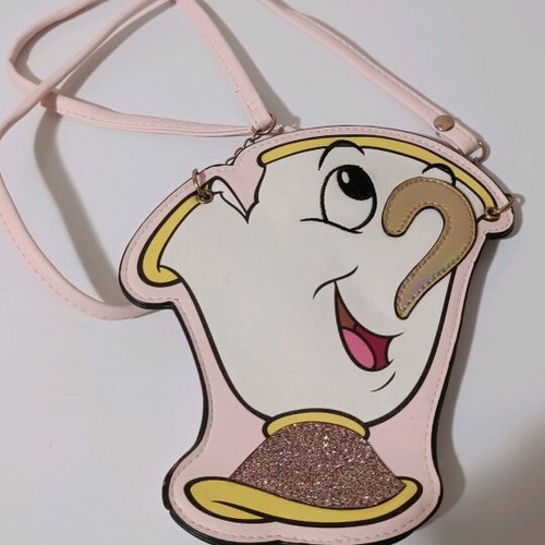 Disney girl bag like new, white and pink