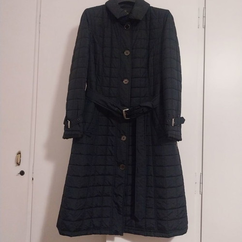 Madeleine quilted coat used, black, size Large