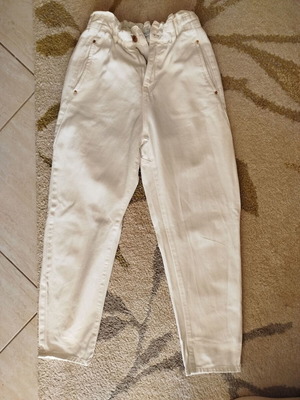 Zara white denim pants like new, size XS