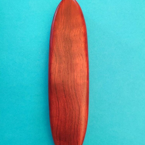Wooden roller pen in wooden case new, blue ink