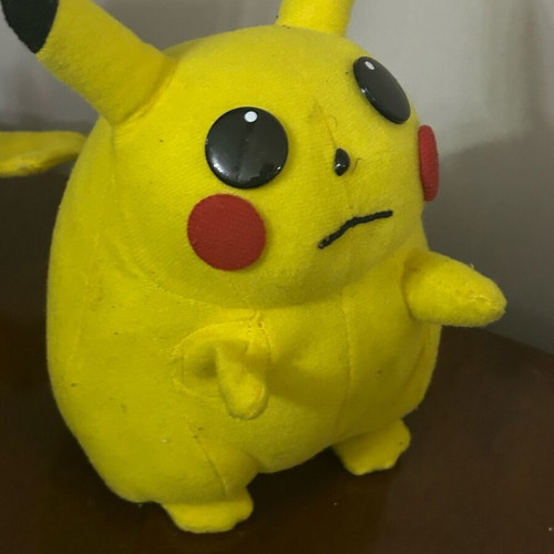 Pikachu Pokemon vintage stuffed toy used, authentic and rare