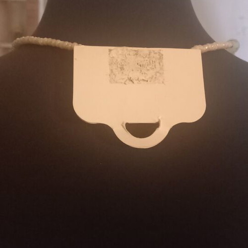 Necklaces new, white, gift included