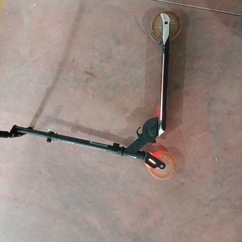 YVolution Neon Spectre kids scooter used with LED lights