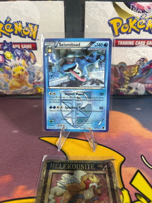 Pokemon card Seismitoad rare Plasma Freeze mint condition