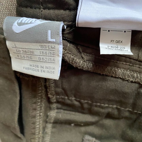 Nike men's wide cargo pants like new, brown