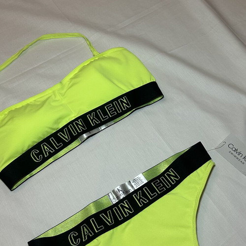 Calvin Klein women's swimwear set yellow size S new