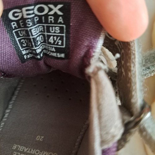 Παπούτσια Geox νούμερο 20 σαν καινούργια για κορίτσι