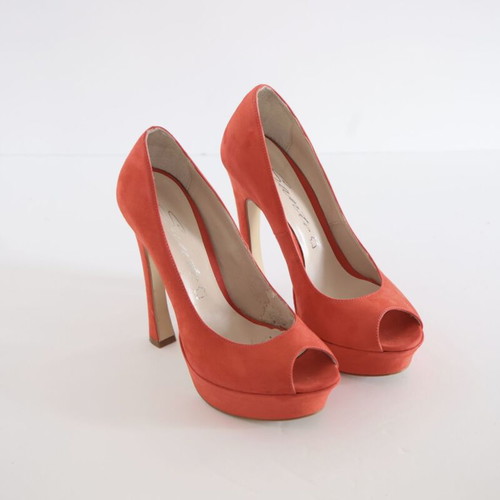 Sante peep toe shoes size 39, red