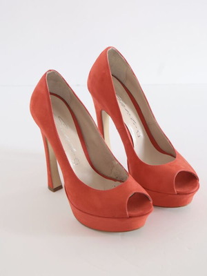 Sante peep toe shoes size 39, red