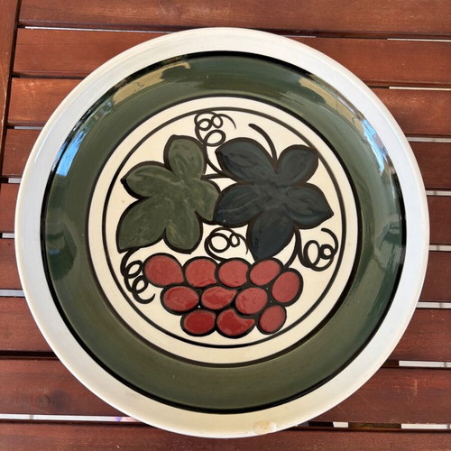 Ceramic fruit bowl used, collectible, 30 cm