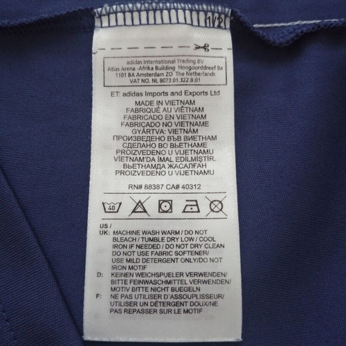 Adidas Climalite women's polo shirt used, size M, blue