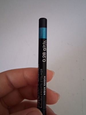 Μολύβι ματιών Brights Aqua Shock μεταχειρισμένο, γυαλιστερό γαλάζιο