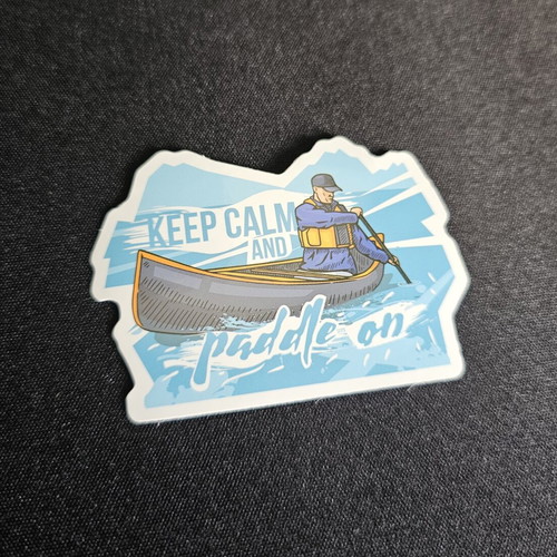 Keep Calm and Paddle On Sticker new