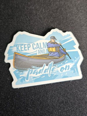 Keep Calm and Paddle On Sticker new