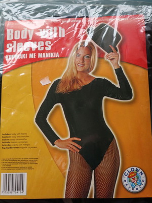 Carnival body with sleeves new, one size