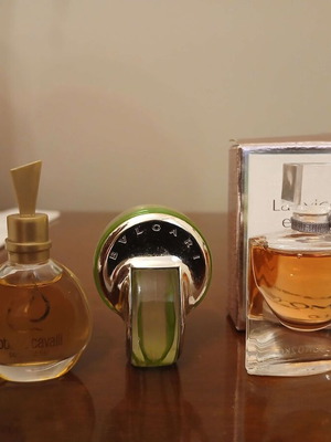 Σετ μινιατούρων αρωμάτων Roberto Cavalli, Bvlgari, Lancome 4-5ml