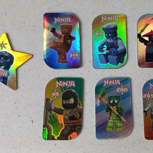 Ninja tags used, pack of 7 with one magnetic