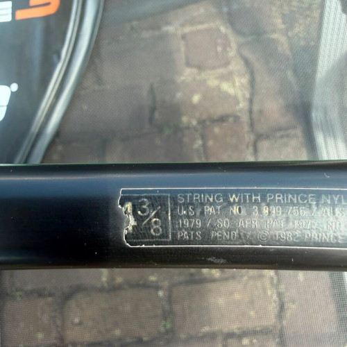 Prince tennis racket black 370g grip L3