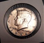  ΗΠΑ / USA Kennedy Half Dollar 1964 ***900 silver***