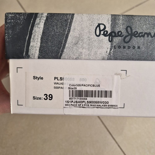 Pepe Jeans London platform espadrilles size 39 used, pacific blue floral